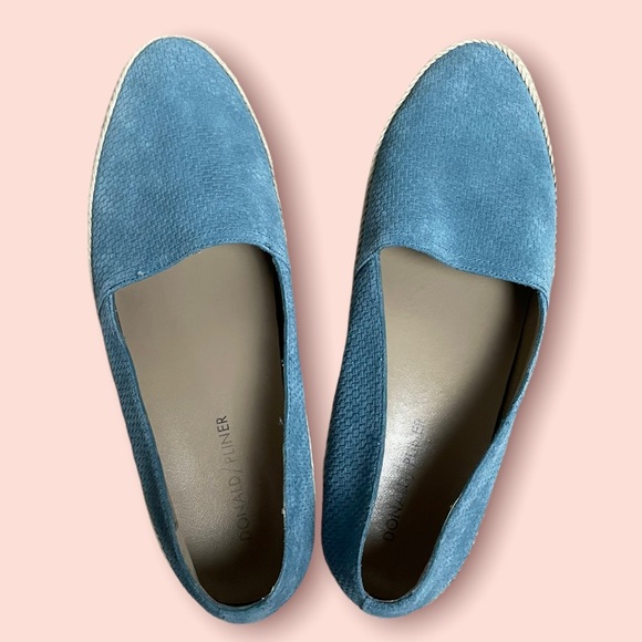 Donald J. Pliner Shoes Palm Slip On Suede Sneakers Blue Size 8 - Picture 2 of 7